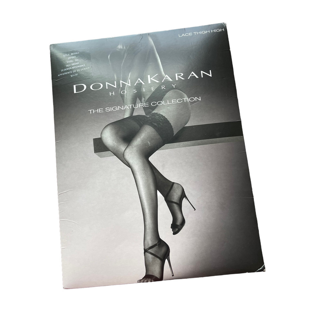 Donna Karan Signature Lace Thigh High DKF007 Black Women's Size S/P